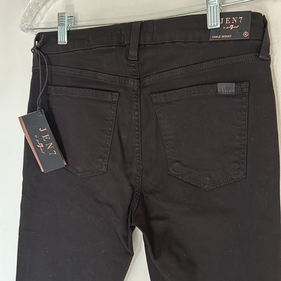 NWT JEN7 by 7FAM Black Ankle Skinny Jeans - Picture 6 of 11